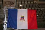 drapeau français avec l'écusson de Paris fait par Margot